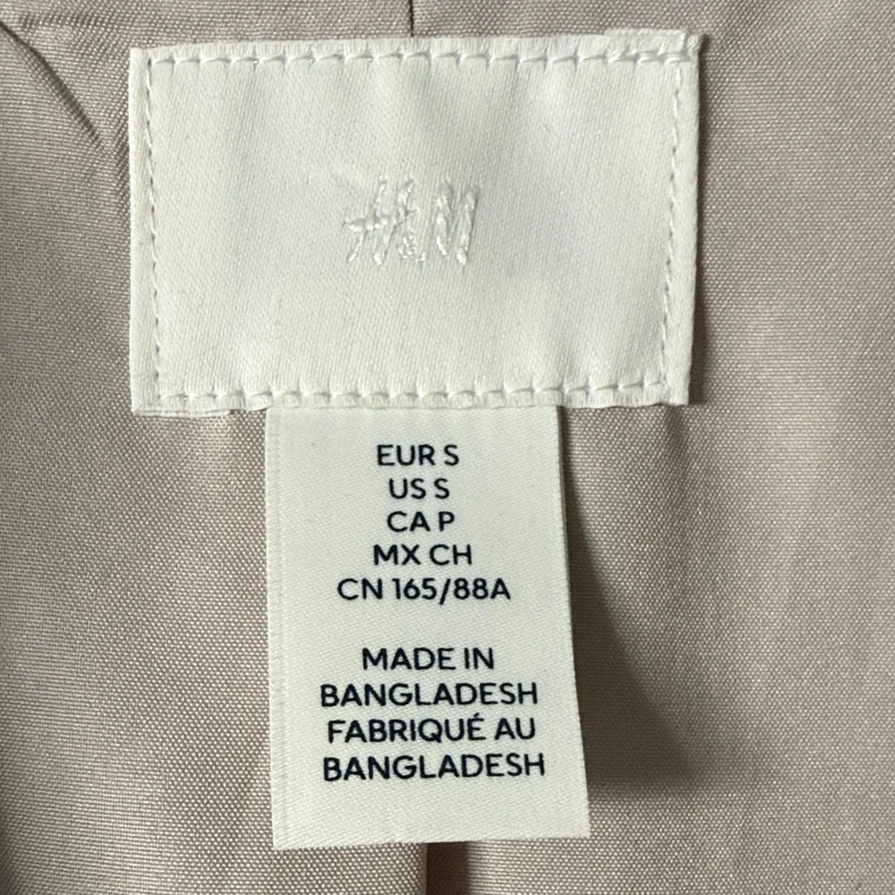 H&M Light Beige Double-Breasted Blazer - Picture 3 of 3